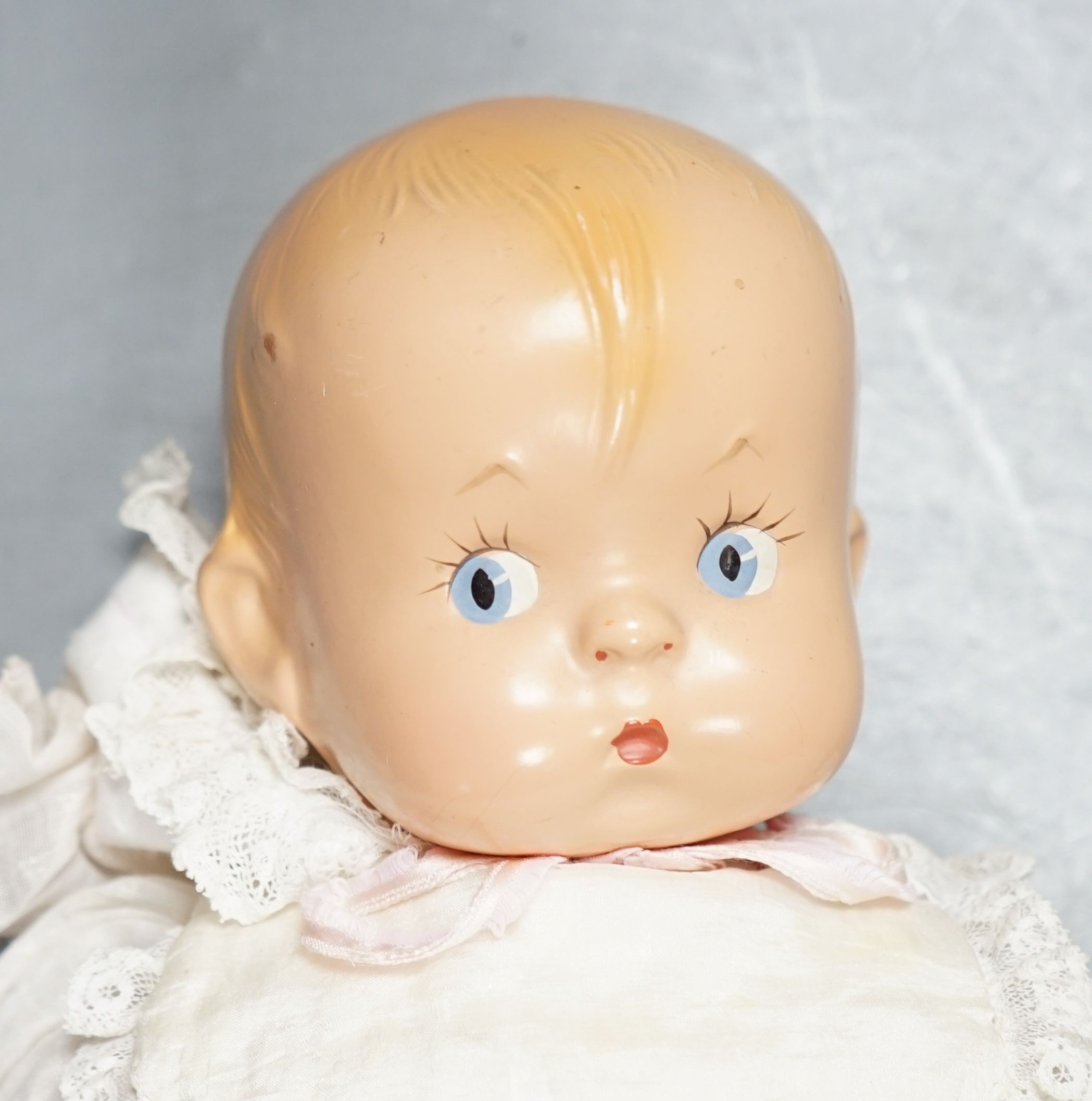An Effanbee toddler doll, height 13in., in good condition